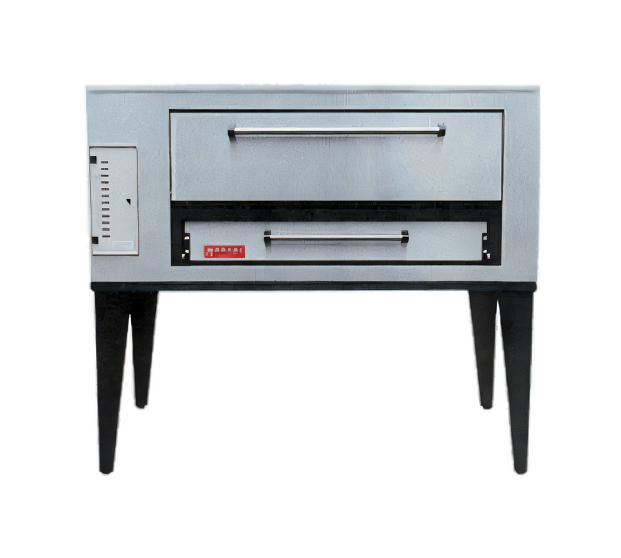 Product image #1 for Marsal SD-1048 Gas Deck Pizza Oven with Brick Deck, 10-Inch Chamber, and 4-Pie Capacity