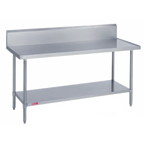 Thumbnail image #1 for Duke Manufacturing 314S-30108-10R 108-Inch Stainless Steel Work Table with 10-Inch Riser, Marine Edge and Undershelf