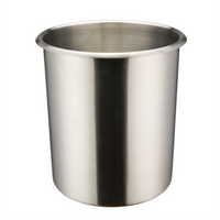 Winco Prime 6 Qt Round Stainless Steel Bain Marie