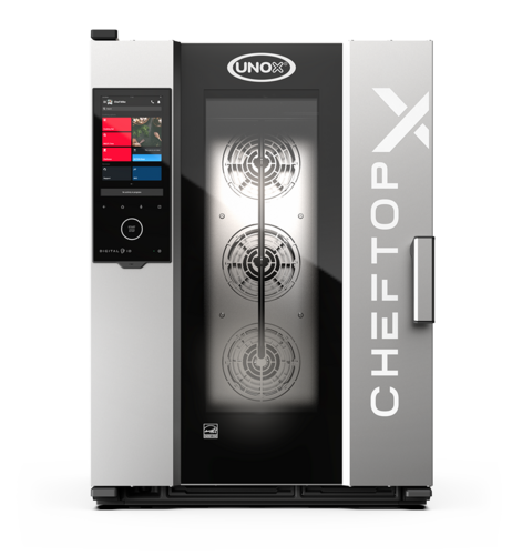 Product image #1 for UNOX CHEFTOP-X 10-Level Gas Combi Oven with Digital.ID, 120V, Right-Hinged Left Door