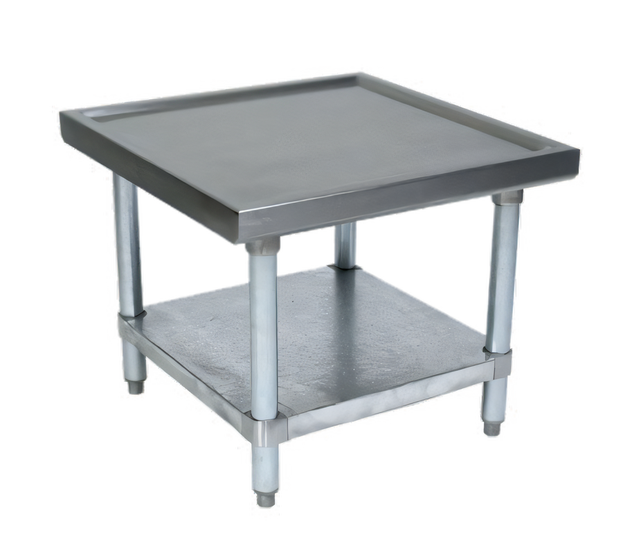 Product image #1 for John Boos Heavy-Duty Stainless Steel Machine Stand with Marine Edge and Adjustable Galvanized Shelf, 30 x 30 x 20-1/4 Inches