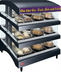 Thumbnail image #1 for Hatco Glo-Ray 39-Inch Countertop Slant Triple Shelf Heated Glass Display Warmer