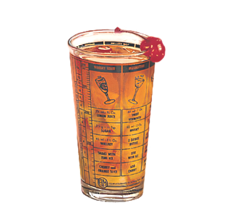 Product image #1 for American Metalcraft 16 oz Bar Mixing Glass with Inscribed Cocktail Recipes