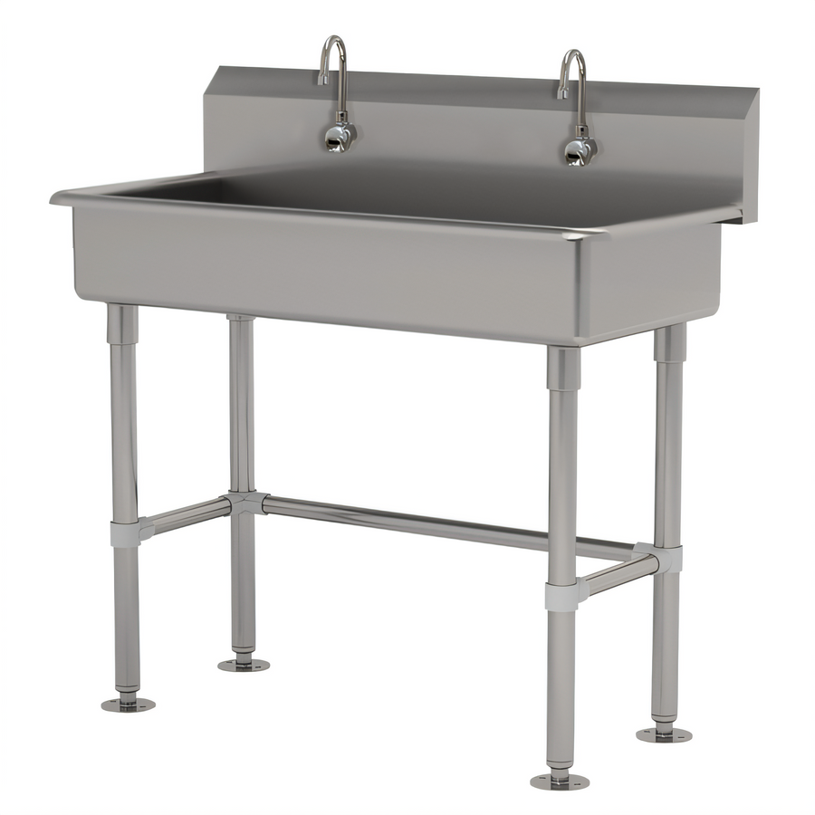 Product image #1 for Advance Tabco Multiwash Freestanding Stainless Steel Hand Wash Sink with 2 Electronic Faucets, 40 Inch Wide