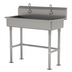 Thumbnail image #1 for Advance Tabco Multiwash Freestanding Stainless Steel Hand Wash Sink with 2 Electronic Faucets, 40 Inch Wide