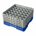 Thumbnail image #2 for Cambro Camrack Full Size 36-Compartment Glass Rack with 4 Soft Gray Extenders, Blue
