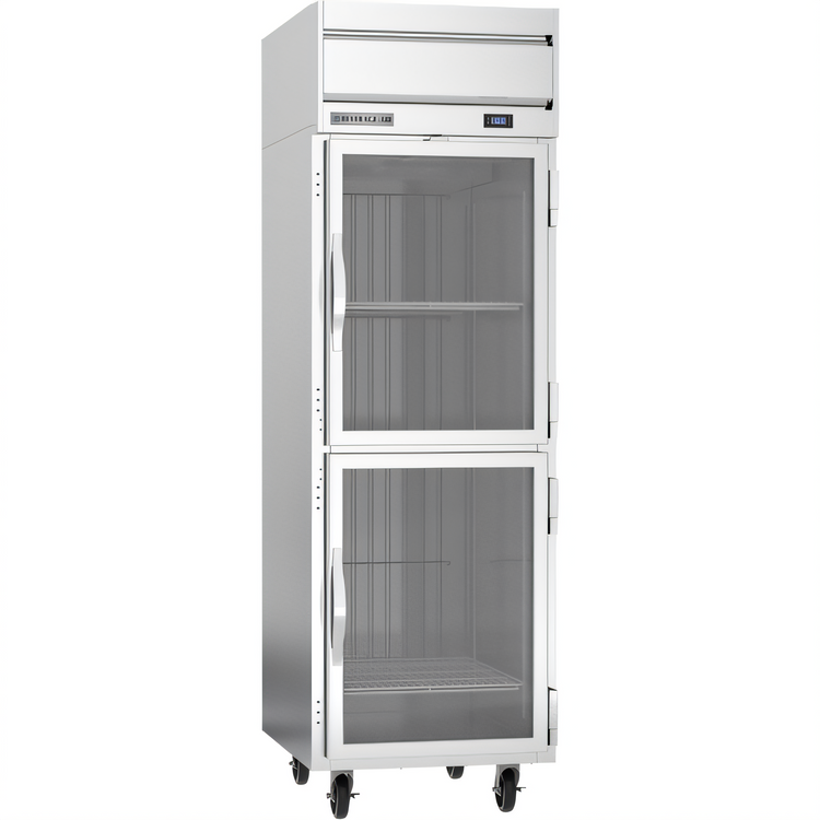 Product image #1 for Beverage-Air Horizon Series One-Section Reach-In Display Freezer with 2 Half Glass Doors, 21.06 Cu. Ft.