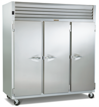 Traulsen Spec-Line 86-Inch Wide 3-Section Remote Reach-In Freezer with Full-Height Solid Doors, 79 Cu. Ft., Stainless Steel, 115V