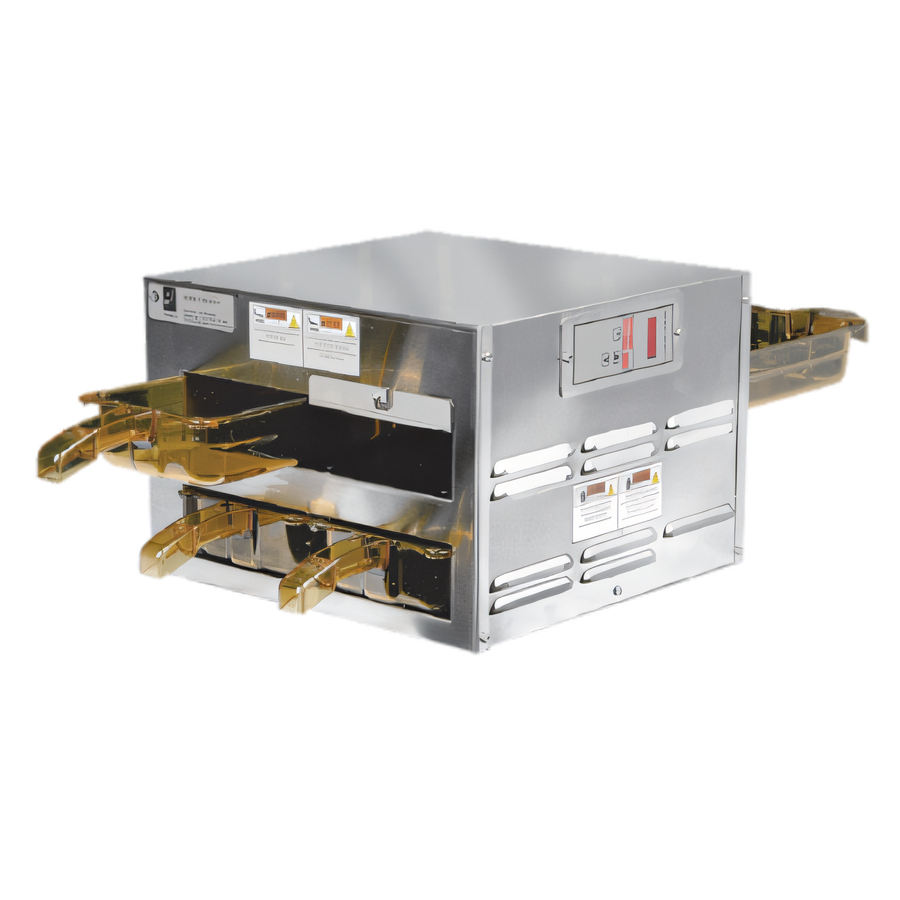 Product image #1 for Henny Penny MPC222.03 Pass-Through Dual-Access Modular Heated Holding Cabinet, 4 Drawer Pans, 2-Tier, 120V