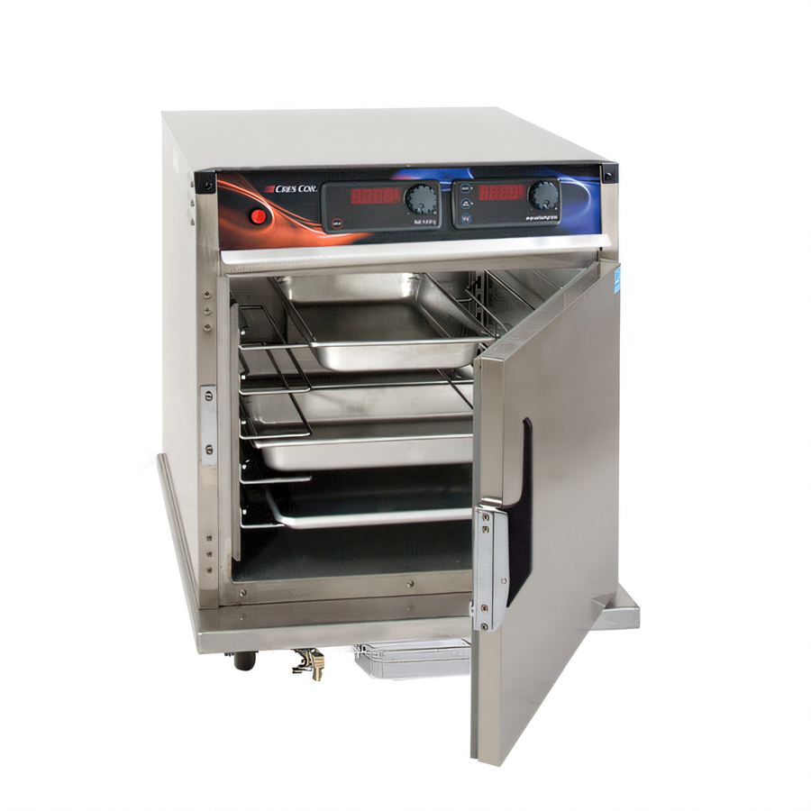 Product image #1 for AquaTemp Mobile Heated Holding Cabinet with Humidity Cabinet, 1 Section, 10 Hotel Pan Capacity, Stainless Steel