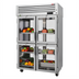 Thumbnail image #1 for Turbo Air PRO Series Two-Section Pass-Thru Reach-In Refrigerator with 4 Front and 4 Rear Glass Half Doors, 50.23 Cu. Ft.