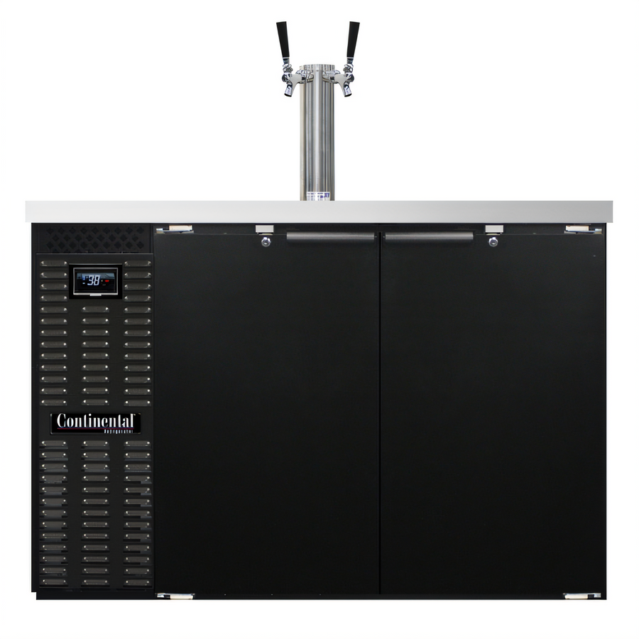 Product image #1 for Continental Refrigerator KC50N 50-Inch 2-Keg Capacity Black Front Breathing Keg Cooler