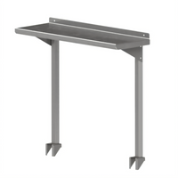 John Boos Cantilevered Single Overshelf with 1-1/2