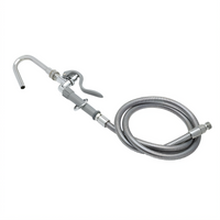 T&S Brass Automatic Shut-Off Pot & Kettle Filler with Hook Nozzle and 68-Inch Hose
