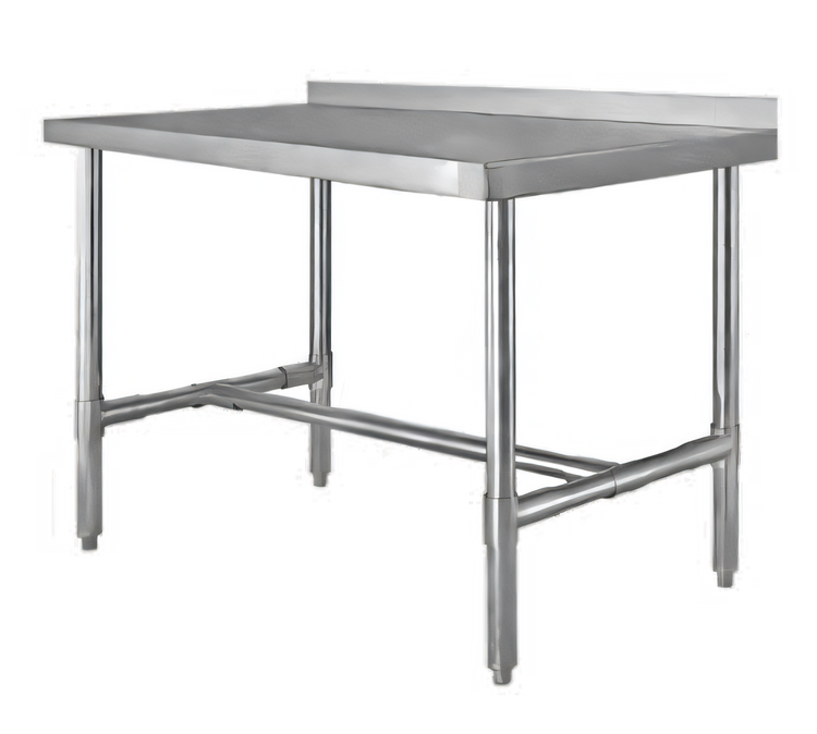 Product image #1 for 36 Inch x 30 Inch 18 Gauge Stainless Steel Open Base Work Table with 2 Inch Rear Up-Turn