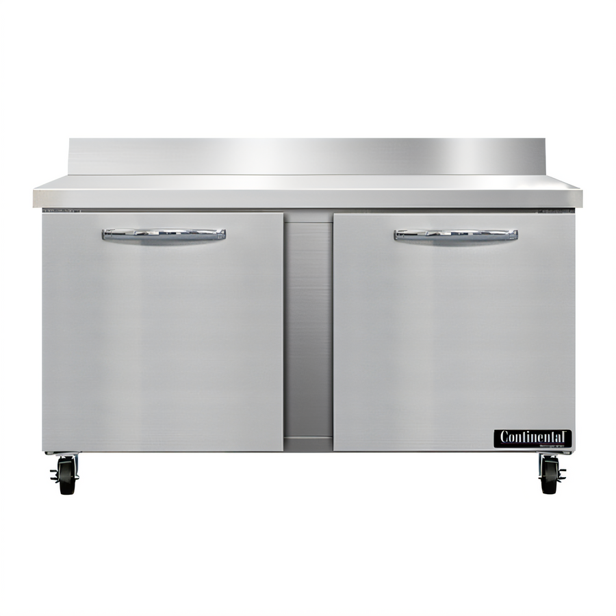 Product image #1 for Continental Refrigerator SWF60NBS 60" Two-Section Worktop Freezer with Backsplash