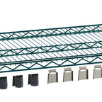 Thumbnail image #1 for Metro Super Erecta EZA-1860NK3 EZ-ADD Wire Shelf with Corner Hardware, 60"W x 18"D, Metroseal Green