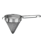 Thumbnail image #1 for American Metalcraft CC10F 10 Inch Fine China Cap Strainer, 1/16 Inch Perforations, 18-8 Stainless Steel Case of 12