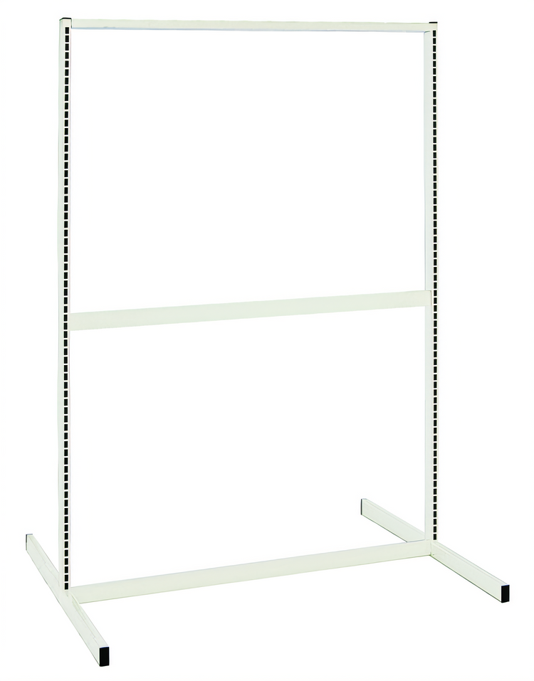 Product image #1 for Quantum Double-Sided Partition Wall Starter Unit, 48 Inch W x 50 Inch D x 70 Inch H, White Finish