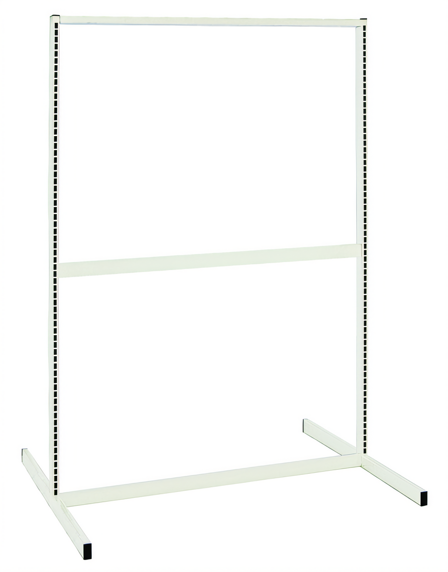 Product image #1 for Quantum Double-Sided Partition Wall Starter Unit, 48 Inch W x 50 Inch D x 70 Inch H, White Finish