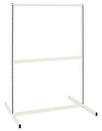 Quantum Double-Sided Partition Wall Starter Unit, 48 Inch W x 50 Inch D x 70 Inch H, White Finish
