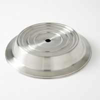 American Metalcraft 13.25-Inch Round Stainless Steel Plate Cover for 12-5/8 to 13-Inch Plates