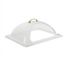 Thumbnail image #1 for Winco C-DPF2 1/2 Size Side-Cut Polycarbonate Dome Cover for Steam Table Pans