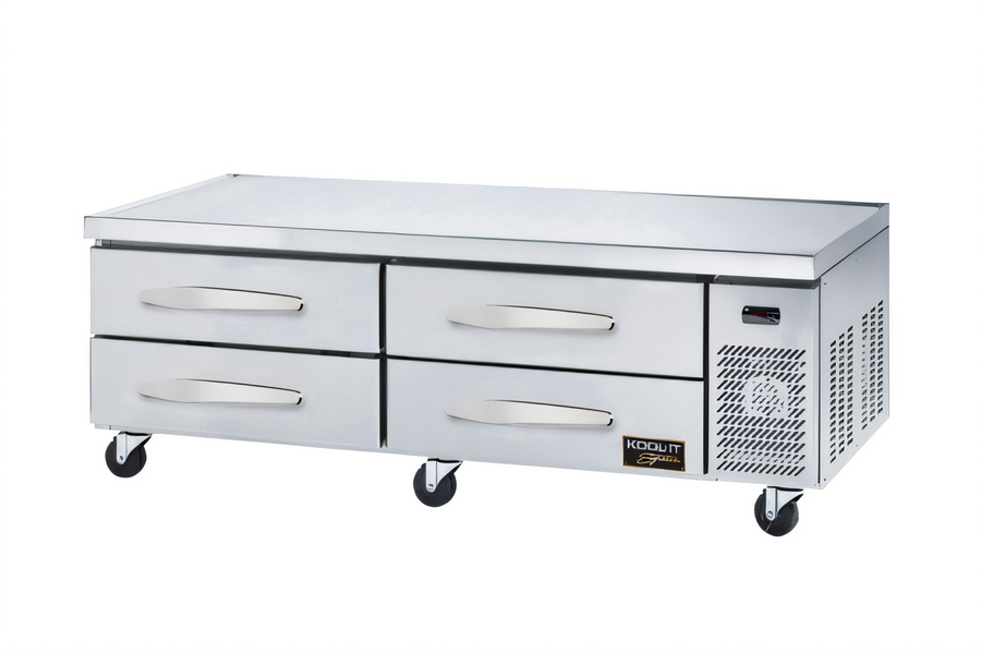 Product image #1 for Kool-It Signature 74-Inch 4-Drawer Chef Base Refrigerator with Stainless Steel Top