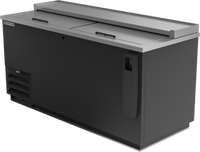 Beverage-Air DW64HC-B 65-Inch Flat Top Bottle Cooler with Sliding Lids, 18.5 Cu. Ft.