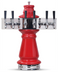 Thumbnail image #1 for Glastender Vienna Single-Column 5-Faucet Glycol-Cooled Countertop Draft Dispensing Tower, Polished Brass Finish