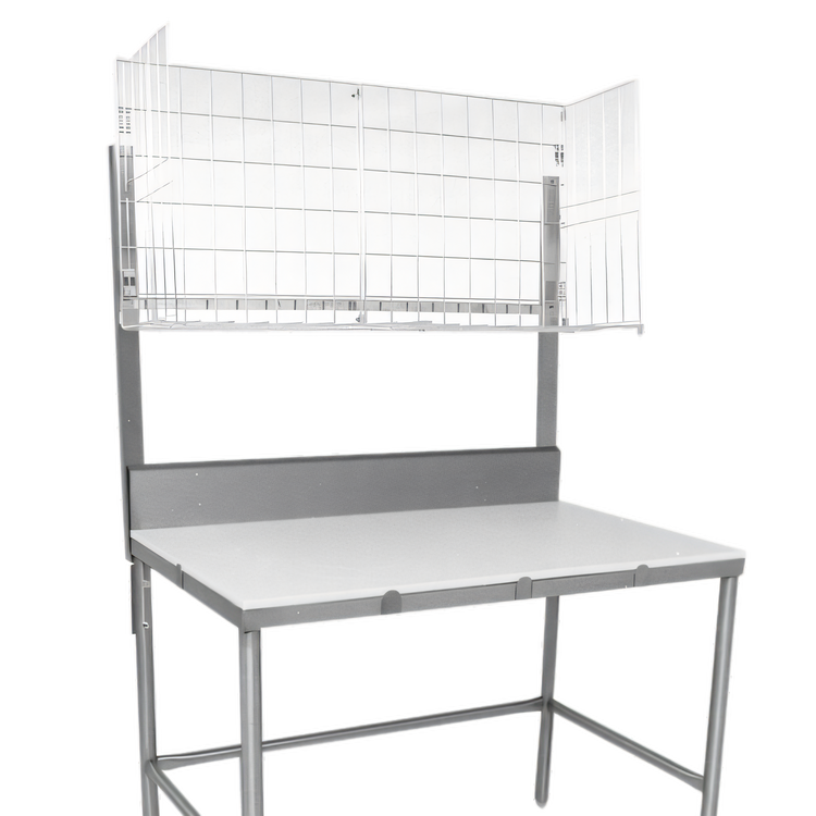 Product image #1 for John Boos Stainless Steel Table-Mount Meat Boat Rack, 96 Inch x 12 Inch x 25 Inch