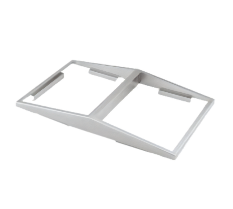 Product image #1 for Vollrath Double Angled Adapter Plate for Two Half-Size Pans, Stainless Steel