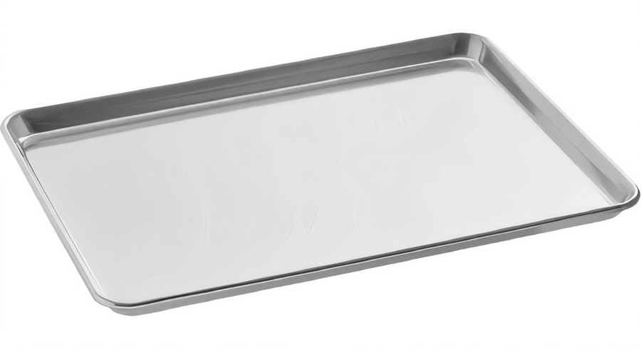 Product image #1 for 2/3 Size 20-Gauge 3003 Aluminum Solid Sheet Pan with Closed Bead