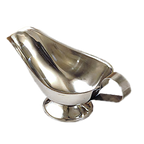 Thumbnail image #1 for American Metalcraft GB1000 10 oz Stainless Steel Gravy Boat with Flat Loop Handle, Tapered Spout and Gadroon Base Case of 36