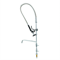 Equip Single-Hole Deck-Mount Pre-Rinse Add-On Faucet with 10 1/8 Inch Swing Nozzle