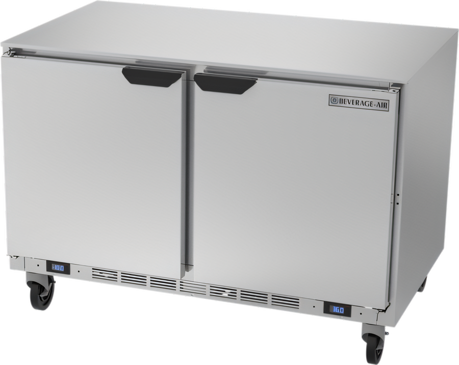 Product image #1 for Beverage-Air Two-Section Undercounter Freezer/Refrigerator, 48-Inch Wide, Left Freezer / Right Refrigerator