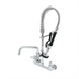Thumbnail image #1 for T&S Brass EasyInstall Mini Wall-Mount Pre-Rinse Unit, 8-Inch Centers, 24-Inch Hose