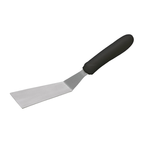 Product image #1 for Offset Grill Spatula with 4-1/4 x 2-3/16 Inch Stainless Steel Satin-Finish Blade and Black Polypropylene Handle