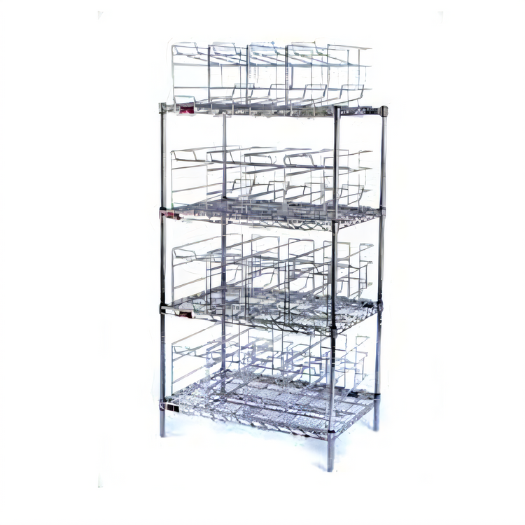 Product image #1 for Eagle Group 4-Tier Stationary Can Rack Storage System, 128 #10 Can Capacity