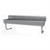 Thumbnail image #1 for Advance Tabco ADA Wall-Mounted Multiwash Hand Sink with 8-1/2-Inch Backsplash and 4 Faucet Hole Sets, 80-Inch Wide