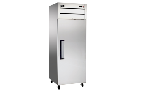 Product image #1 for Omcan USA 21.5 Cu. Ft. One-Section Top Mount Reach-In Refrigerator with Solid Door