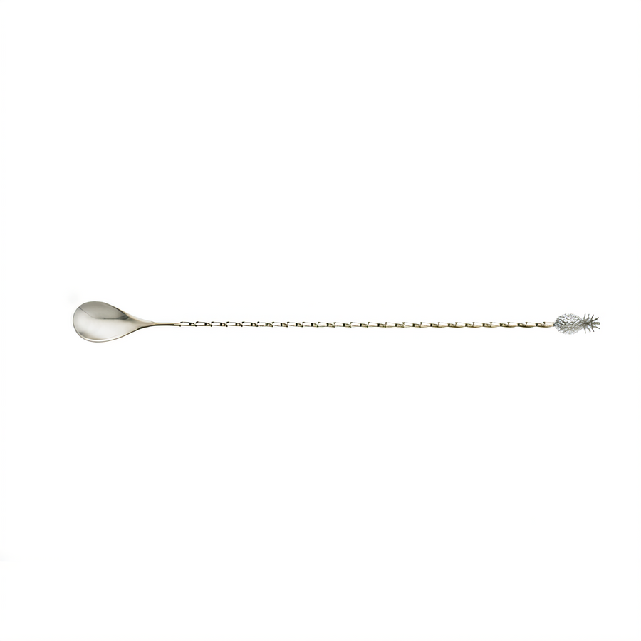 Product image #1 for Barfly Classic 13-1/4 Inch One-Piece Stainless Steel Bar Spoon with Twisted Stem and Pineapple End