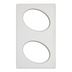 Thumbnail image #1 for Miramar White Stone Adapter Template for 2 Small Oval Decorative Pans