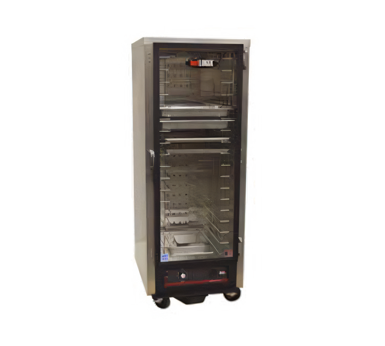 Product image #1 for hotLOGIX HL3-8 1/2-Height Insulated Heated Holding Cabinet, 16 Half-Size or 8 Full-Size Pan Capacity