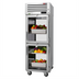 Thumbnail image #1 for Turbo Air PRO Series 1-Section Pass-Thru Reach-In Refrigerator with 2 Front and 2 Rear Glass Half Doors, 27.52 Cu. Ft., Top-Mount Self-Contained Refrigeration