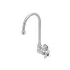 Thumbnail image #1 for T&S Brass S-0310-CR Pantry Faucet, single hole single temperature wall mount faucet, 5 3/4" swivel/rigid gooseneck with stream regulator outlet