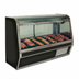 Thumbnail image #1 for Howard-McCray 32E Series 74 Inch Curved Glass Single Duty Remote Red Meat Service Case with LED Lighting