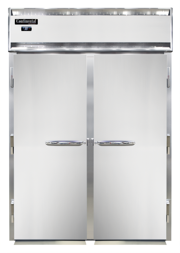Product image #1 for Continental Refrigerator Designer Line Two-Section Extra-High Roll-In Freezer with Stainless Steel Interior and Exterior