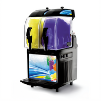Crathco I-PRO 2M Countertop Frozen Granita Dispenser with Light Panel, 2 x 2.9 Gallon Bowls