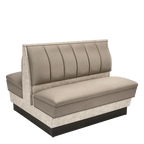 Thumbnail image #1 for ATSMFG ATS AT&S-AD-LXL36-6CH GR6 Alex Laminate Standard Booth, double, 48" long x 36" high, 6-channel back, Laminate Trim, removable sinuous spring